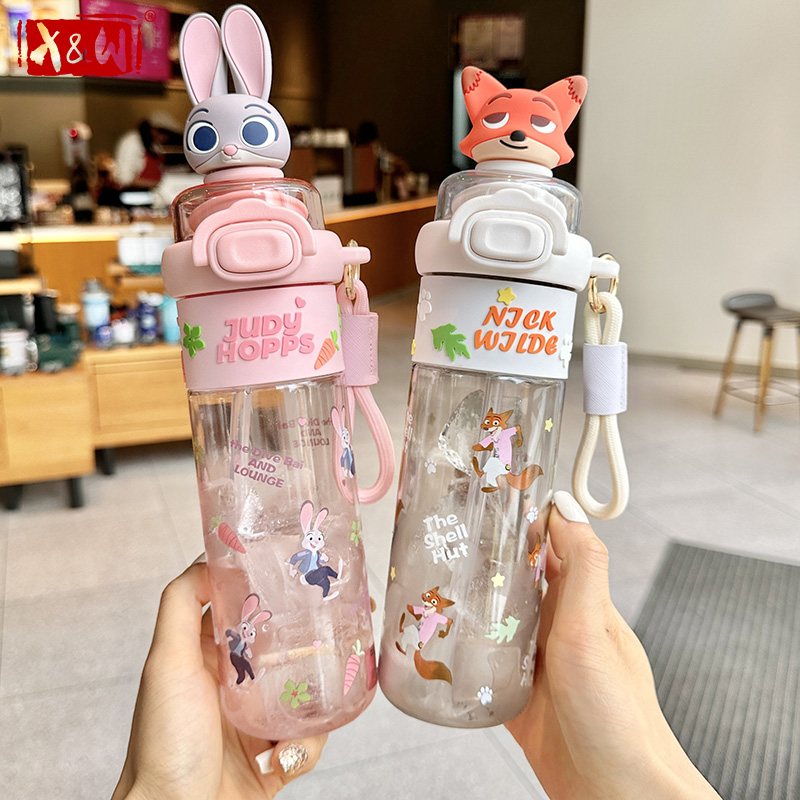 Xin Sports Equipment - เอ็กซ์แอนด์ดับเบิ้ลยู ซูโทเปียขวดน้ำเด็ก 550ML การ์ตูนจูดี้ นิค ดับเบิ้ล