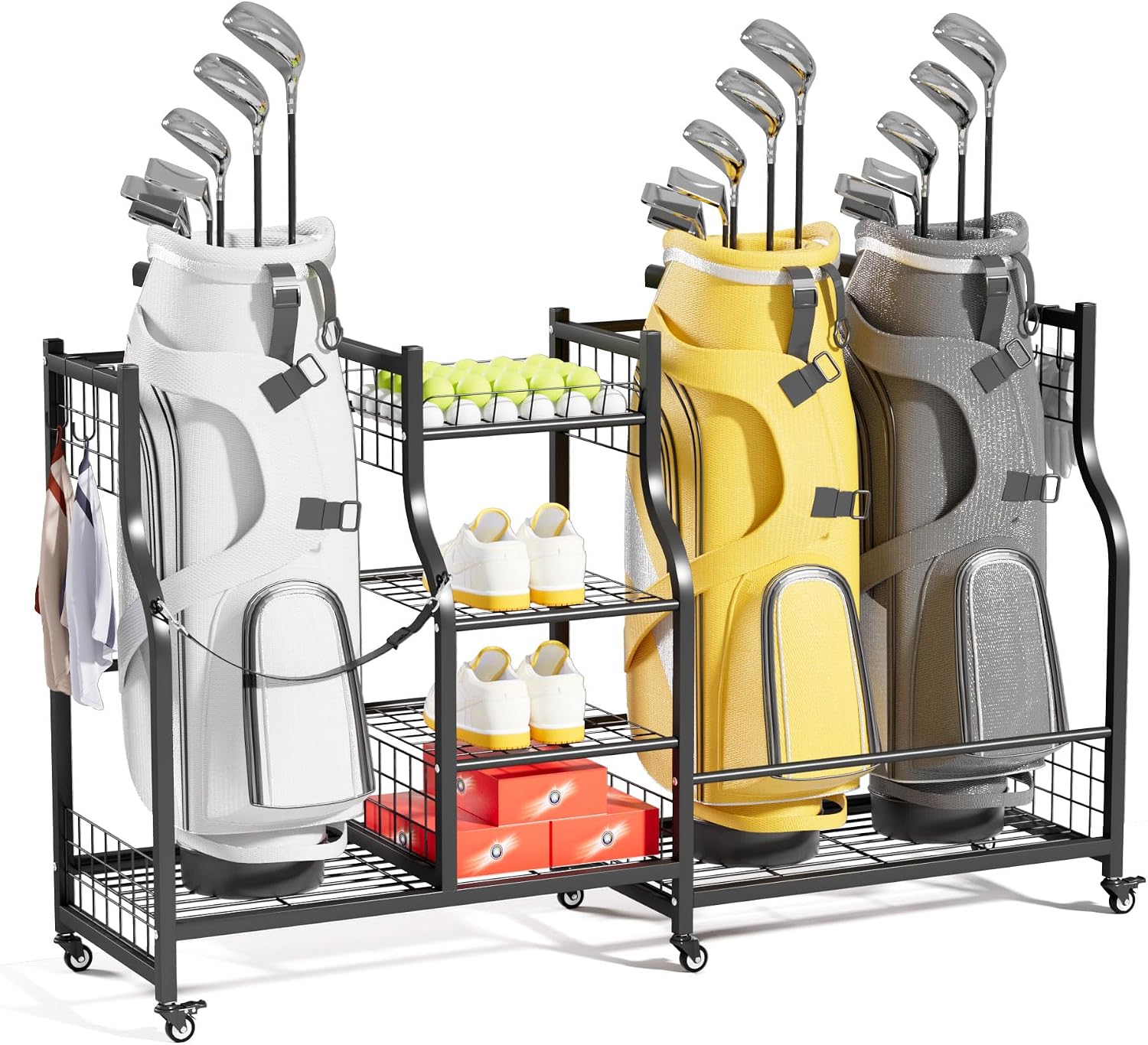 ชั้นวางถุงกอล์ฟแบบแขวนผนัง สำห - Sports Equipment Garage Organizer บทวิจารณ์และราคา