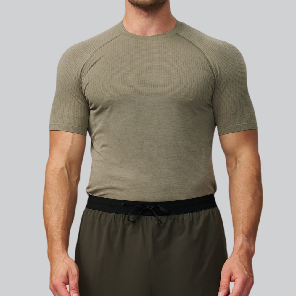 เสื้อยืดกีฬาผู้ชายสีพื้น แห้งเ - Sports Equipment For Running บทวิจารณ์และราคา