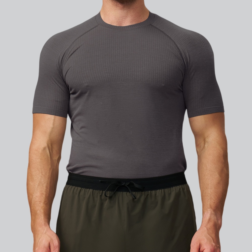 เสื้อยืดกีฬาผู้ชายสีพื้น แห้งเ - Sports Equipment For Running บทวิจารณ์และราคา