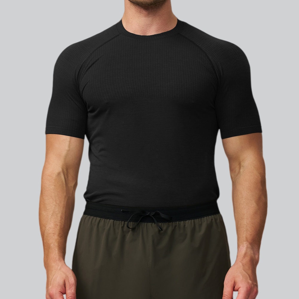 เสื้อยืดกีฬาผู้ชายสีพื้น แห้งเ - Sports Equipment For Running บทวิจารณ์และราคา