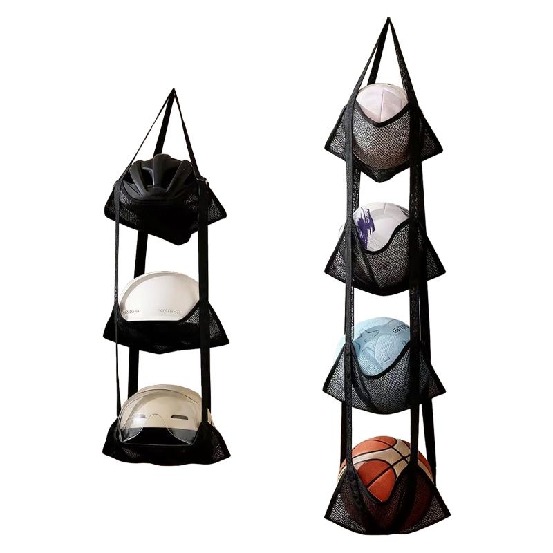 ถุงเก็บลูกบอลแบบแขวนผนัง ตาข่า - Sports Equipment Garage Organizer บทวิจารณ์และราคา